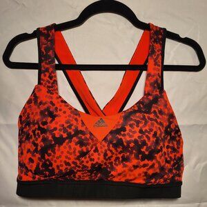 Adidas medium support sports bra sz large